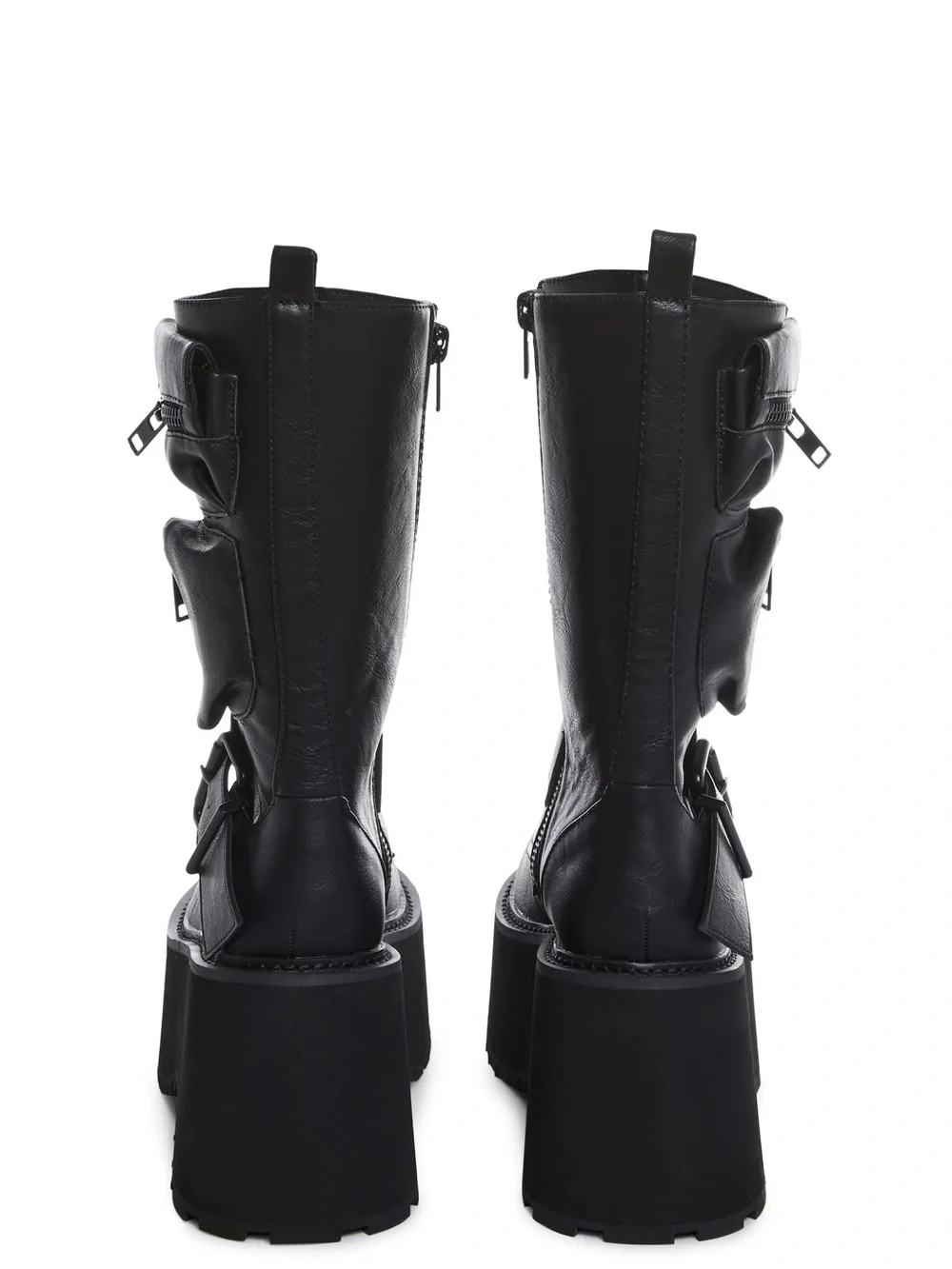 Dolls Kill Black Platform Combat Boots - Brand New in Box